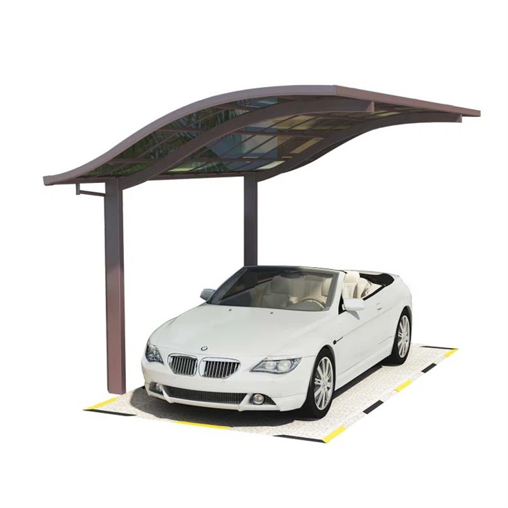 Strong Aluminum Structure Carport Free Standing Polycarbonate Roofing